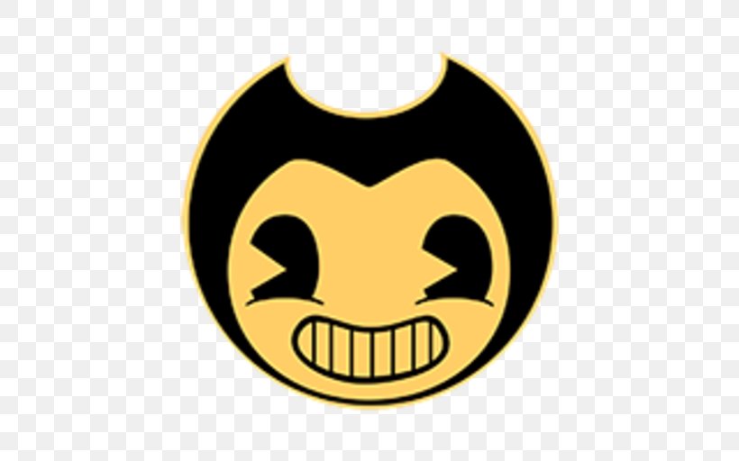 Bendy And The Ink Machine Roblox TheMeatly Games T-shirt YouTube, PNG, 512x512px, Bendy And The Ink Machine, Bow Tie, Emoticon, Game, Game Jolt Download Free