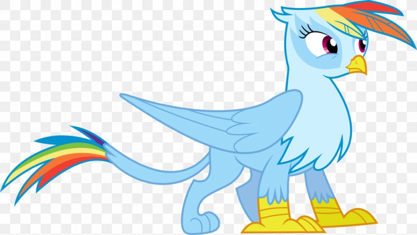 Rainbow Dash Pony Rarity Griffin, PNG, 1024x577px, Rainbow Dash, Animal Figure, Art, Artwork, Beak Download Free