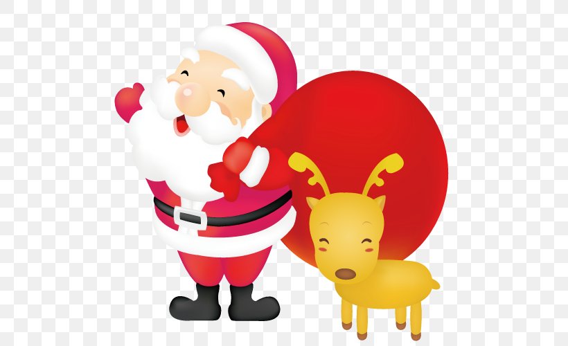 Rudolph Santa Claus Reindeer Christmas, PNG, 500x500px, Rudolph, Art, Cartoon, Christmas, Christmas Card Download Free