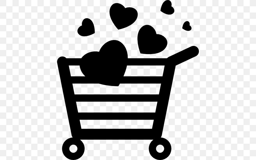 Shopping Cart, PNG, 512x512px, Shopping Cart, Area, Black And White, Cart, Compulsive Buying Disorder Download Free