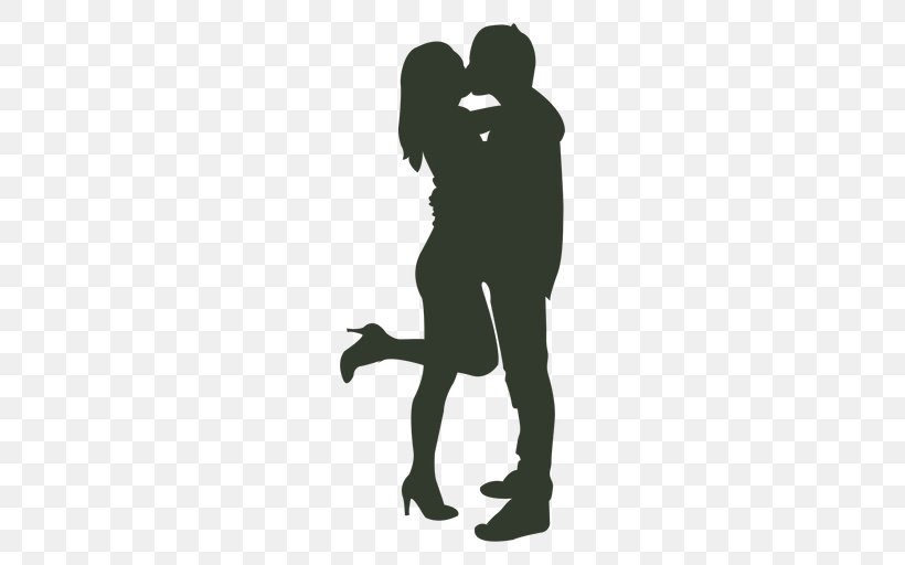 Couple Kiss Silhouette, PNG, 512x512px, Couple, Arm, Black, Black And White, Family Download Free