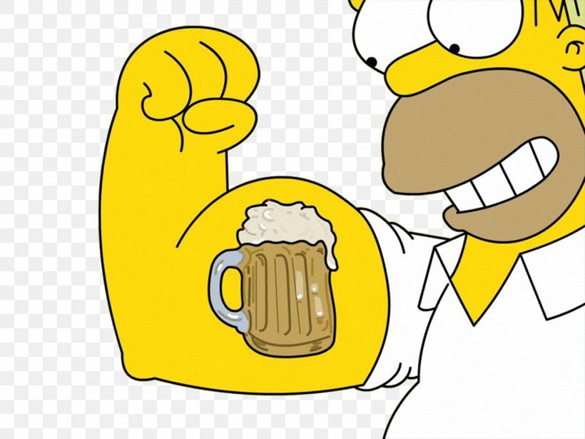 Homer Simpson Beer Bart Simpson Marge Simpson Moe Szyslak, PNG, 1600x1200px, Watercolor, Cartoon, Flower, Frame, Heart Download Free