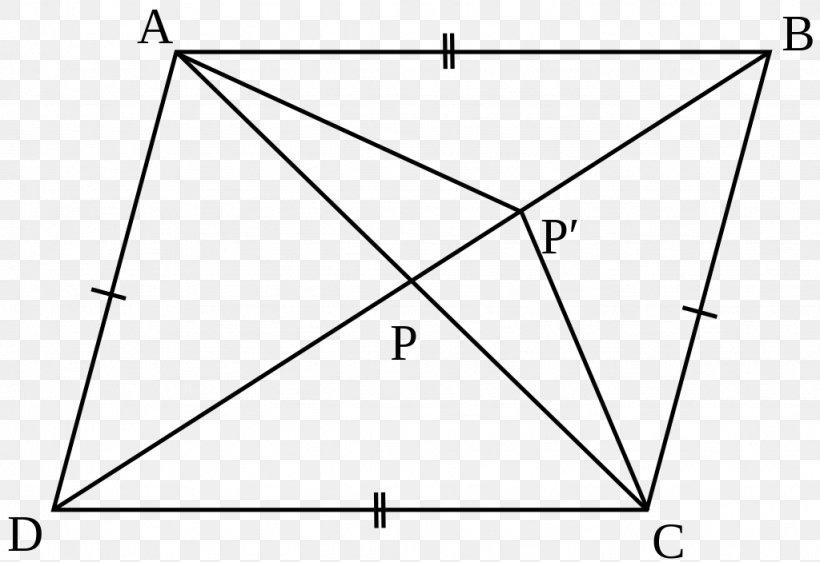 Parallelogram Law Triangle Geometry, PNG, 1024x703px, Parallelogram, Area, Black And White, Cuboid, Diagonal Download Free