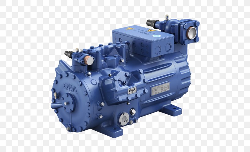 Reciprocating Compressor GEA Bock Холодильный компрессор Refrigeration, PNG, 750x500px, Compressor, Automotive Engine Part, Company, Compression, Condenser Download Free