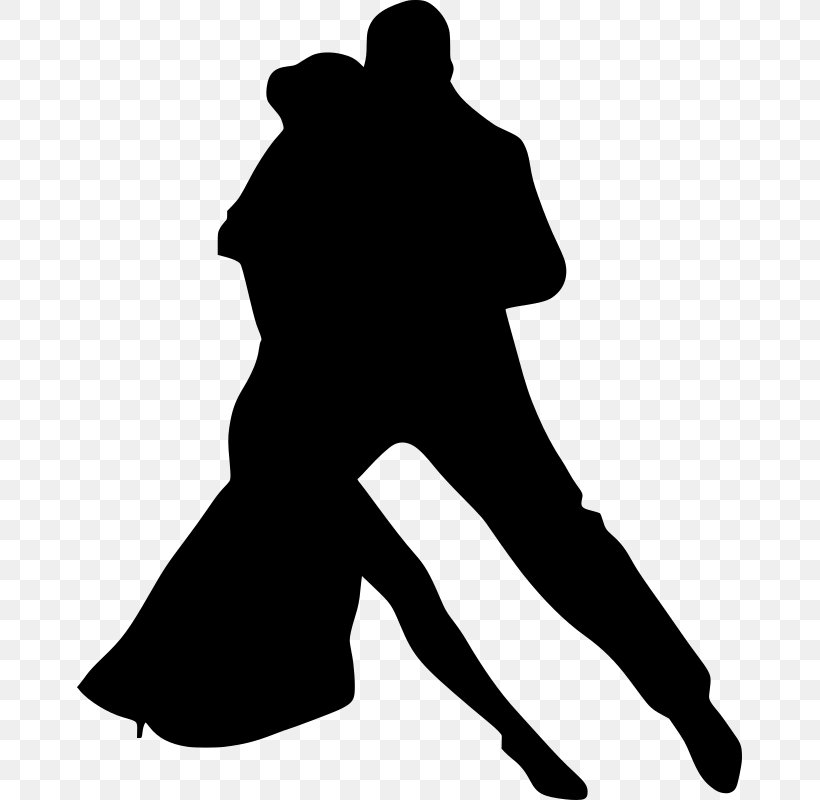 Silhouette Partner Dance Ballroom Dance Clip Art, PNG, 665x800px, Silhouette, Ballroom Dance, Black, Black And White, Couple Download Free