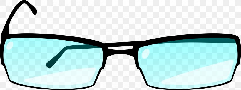 Glasses Drawing Goggles Clip Art, PNG, 2400x898px, Glasses, Aqua, Azure, Blue, Brand Download Free
