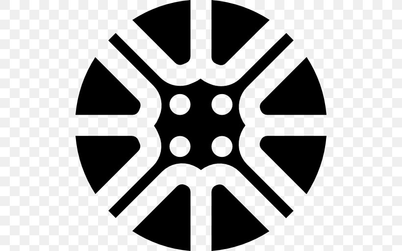 Black And White Black Logo, PNG, 512x512px, Rim, Alloy Wheel, Area, Black, Black And White Download Free