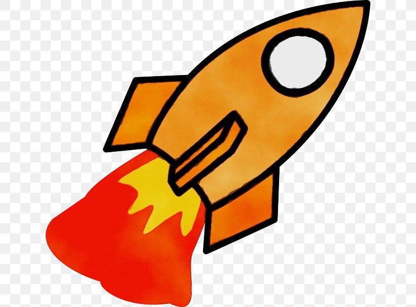 Rocket Launch Transparency Spacecraft Drawing, PNG, 640x605px, Watercolor, Coloring Book, Drawing, Orange, Paint Download Free