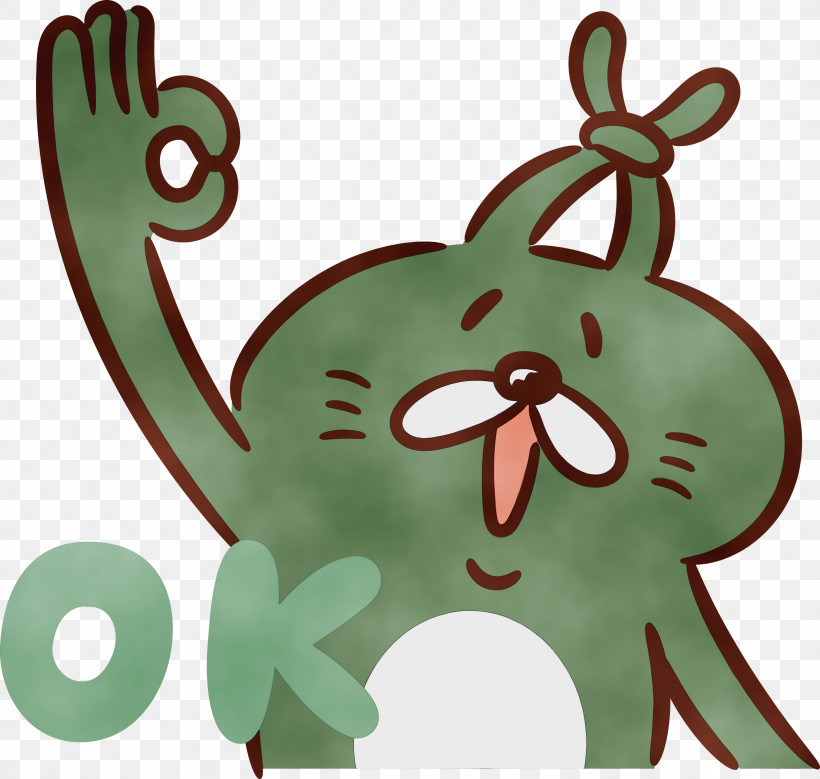 Elephant, PNG, 3000x2850px, Ok, Cartoon, Elephant, Elephants, Green Download Free