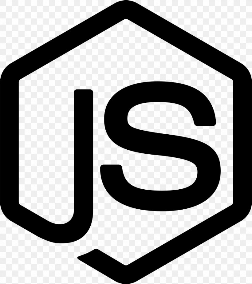 JavaScript Node.js Logo Application Software, PNG, 870x981px, Javascript, Area, Black And White, Brand, Computer Software Download Free