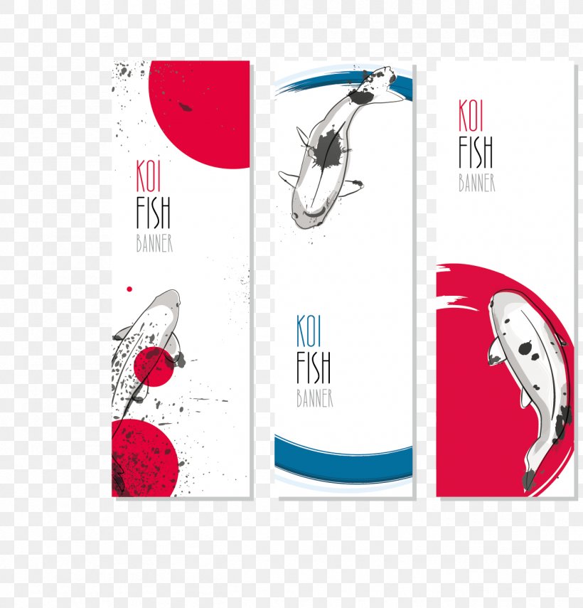 Koi Goldfish Web Banner Illustration, PNG, 1308x1365px, Koi, Advertising, Aquarium, Brand, Common Carp Download Free