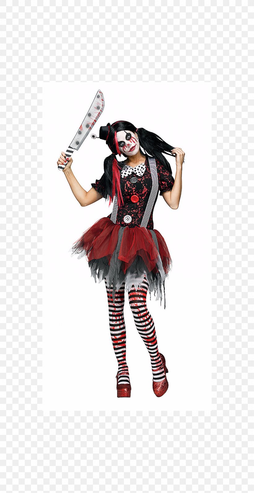 Winkelcentrum milieu Vol Halloween Costume Spirit Halloween Evil Clown Woman, PNG, 930x1800px,  Costume, Action Figure, Adult, Clothing, Clown Download