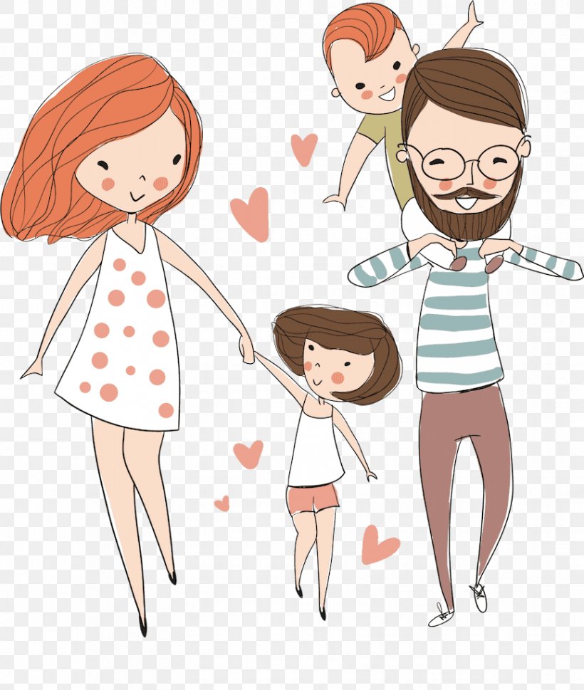 Family Father Love, PNG, 866x1024px, Watercolor, Cartoon, Flower, Frame, Heart Download Free