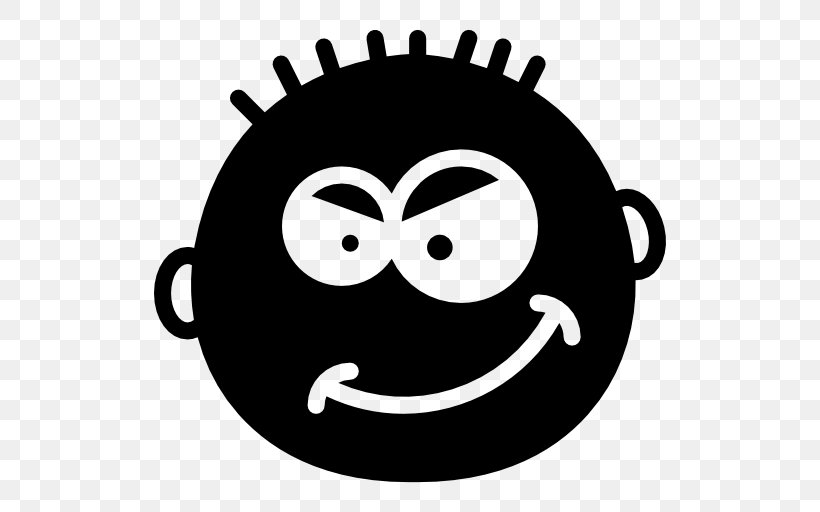 Emoticon Smiley Clip Art, PNG, 512x512px, Emoticon, Avatar, Black And White, Face, Happiness Download Free