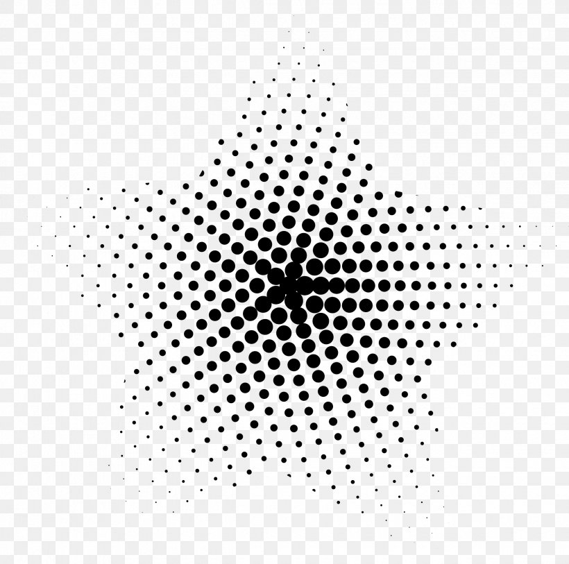 Point-like Stars, PNG, 2450x2432px, Halftone, Art, Black, Black And White, Color Gradient Download Free
