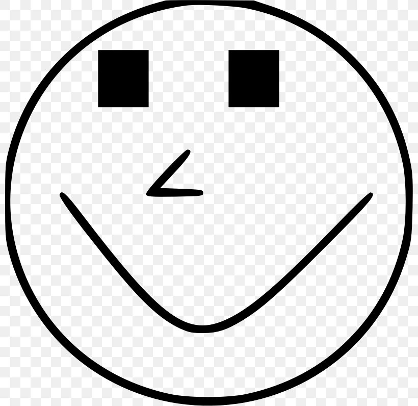 Smiley Emoticon Clip Art, PNG, 800x796px, Smiley, Area, Black, Black And White, Emoticon Download Free