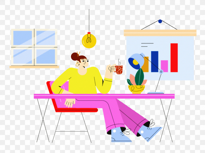 Work Home Working From Home, PNG, 2499x1868px, Work, Behavior, Cartoon, Furniture, Home Download Free