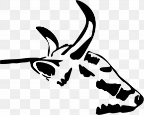 Animal Silhouettes - Beef Cattle Ox Calf Clip Art PNG