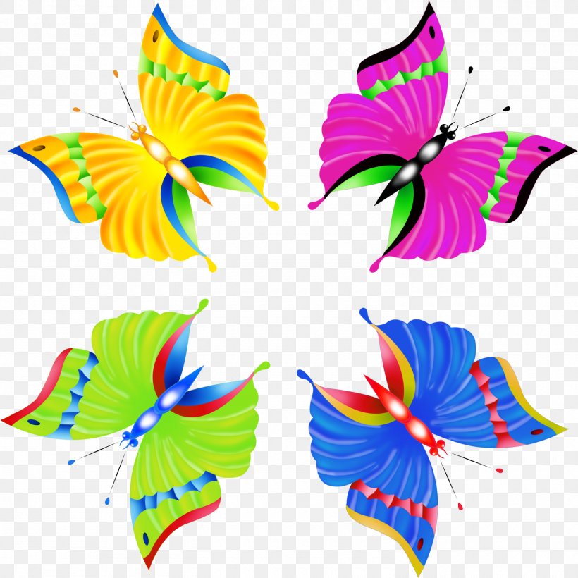 Butterfly Clip Art, PNG, 1500x1500px, Butterfly, Brush Footed Butterfly, Butterflies And Moths, Digital Image, Flower Download Free