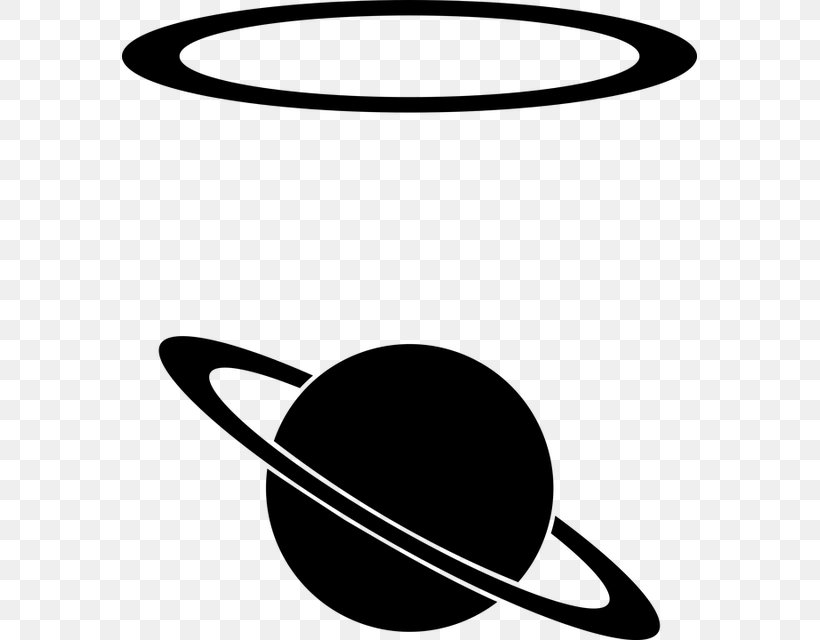 Clip Art Saturn Illustration Free Content, PNG, 575x640px, Saturn, Blackandwhite, Earth, Gas Giant, Hat Download Free