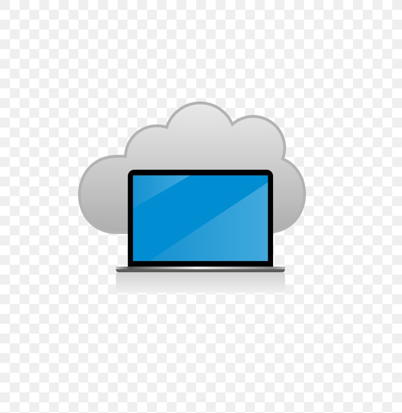 Laptop Cloud Computing Euclidean Vector Computer, PNG, 595x842px, Laptop, Application Software, Blue, Brand, Cloud Computing Download Free