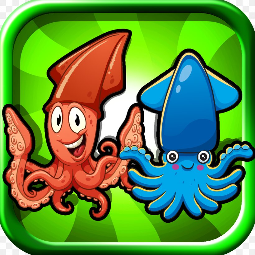 Octopus Marine Invertebrates Cephalopod, PNG, 1024x1024px, Octopus, Animal, Cartoon, Cephalopod, Google Play Download Free