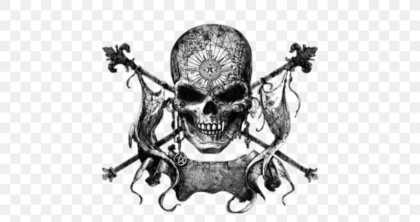 Piracy Dead By Daylight Drawing Skull And Crossbones, PNG, 461x434px, Piracy, Art, Black And White, Bone, Bone Thugs Download Free