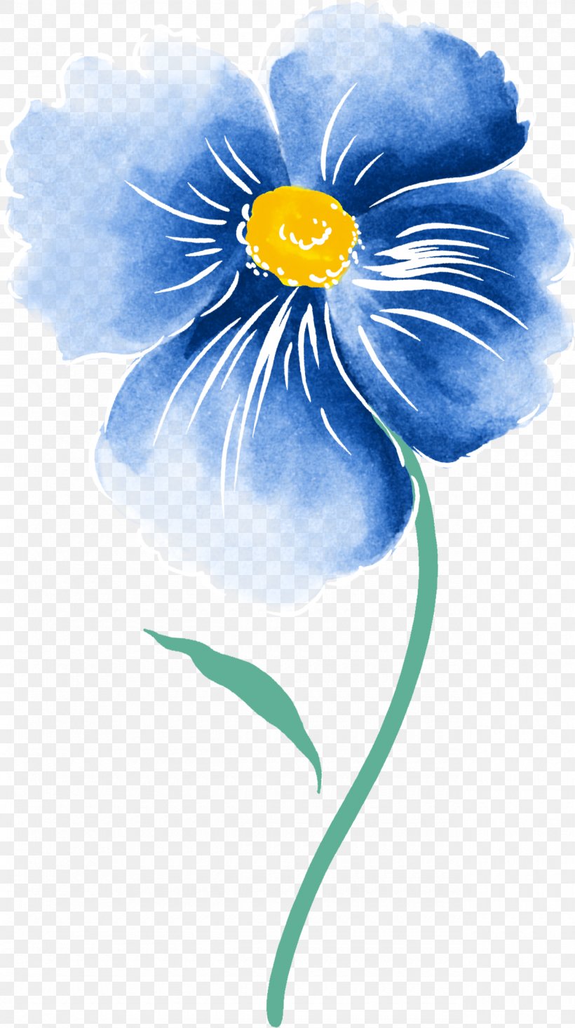 Watercolour Flowers Watercolor Painting Drawing, PNG, 1280x2289px, Watercolour Flowers, Art, Blue, Color, Drawing Download Free