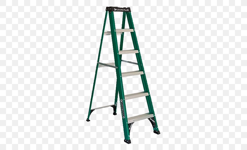 Louisville Ladder FS4006 Keukentrap Fiberglass, PNG, 500x500px, Ladder, Fiberglass, Foot, Hardware, Keukentrap Download Free