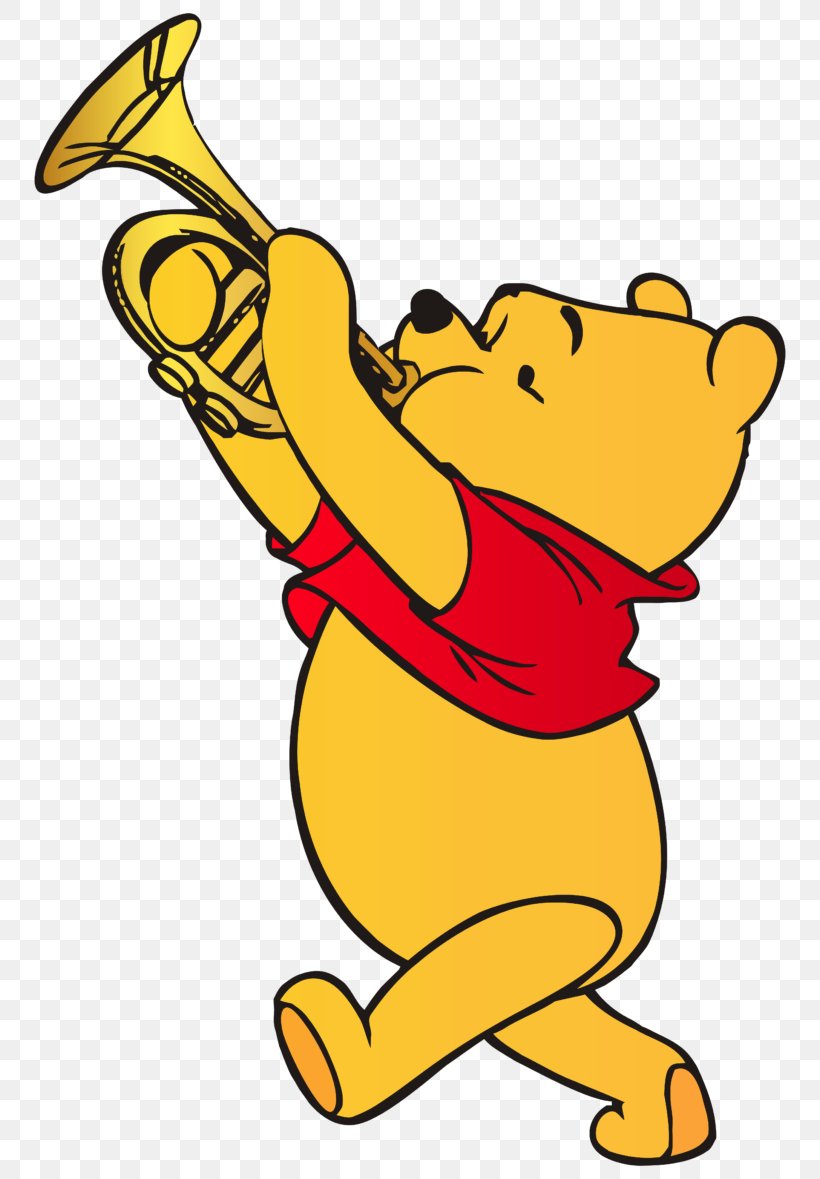 Winnie The Pooh Winnie-the-Pooh Christopher Robin Trumpet Winnipeg, PNG, 768x1179px, Watercolor, Cartoon, Flower, Frame, Heart Download Free