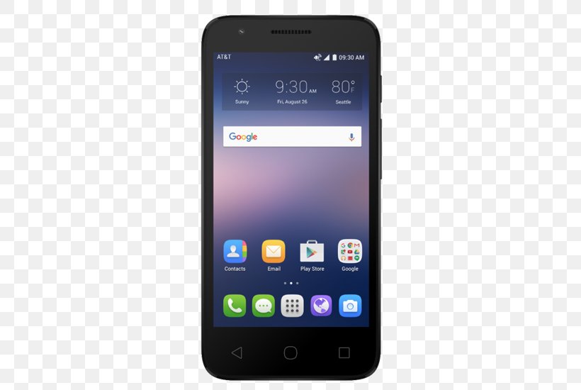 Alcatel Mobile 4G LTE Smartphone AT&T, PNG, 550x550px, Alcatel Mobile, Att, Att Mobility, Cellular Network, Communication Device Download Free
