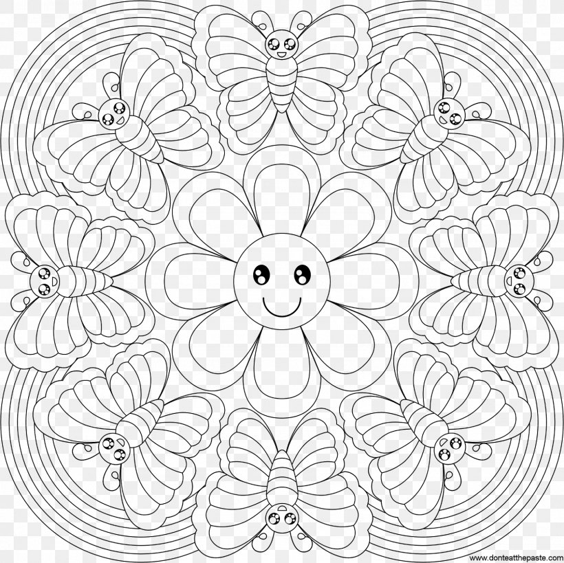 Coloring Book Mandala Child Rangoli, PNG, 1600x1600px, Coloring Book, Adult, Area, Art, Black And White Download Free