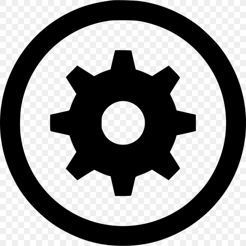 Gear JPEG Image, PNG, 980x980px, Gear, Black And White, Hardware Accessory, Icon Design, Industry Download Free