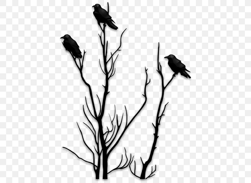 Silhouette Paper Stencil Tree, PNG, 446x599px, Silhouette, Art, Beak, Bird, Black And White Download Free