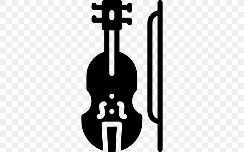 Violin Technology White Line Font, PNG, 512x512px, Violin, Black And White, Bowed String Instrument, Musical Instrument, String Instrument Download Free