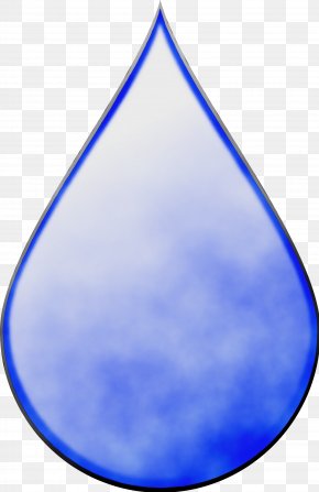 Electric Blue Cobalt Blue - Watercolor Drop PNG