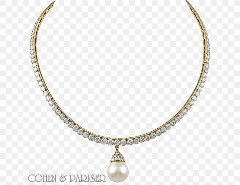Pearl Necklace Carat Diamond Topaz, PNG, 643x630px, Pearl, Body Jewelry, Brilliant, Carat, Chain Download Free