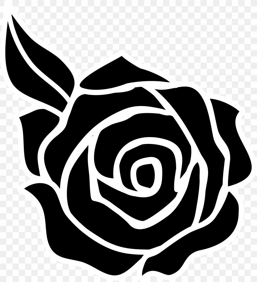 Silhouette Rose Clip Art, PNG, 4042x4434px, Silhouette, Art, Black, Black And White, Black Rose Download Free