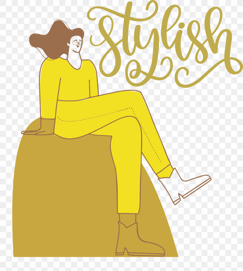 Stylish Fashion Style, PNG, 2698x3000px, Stylish, Behavior, Cartoon, Fashion, Furniture Download Free