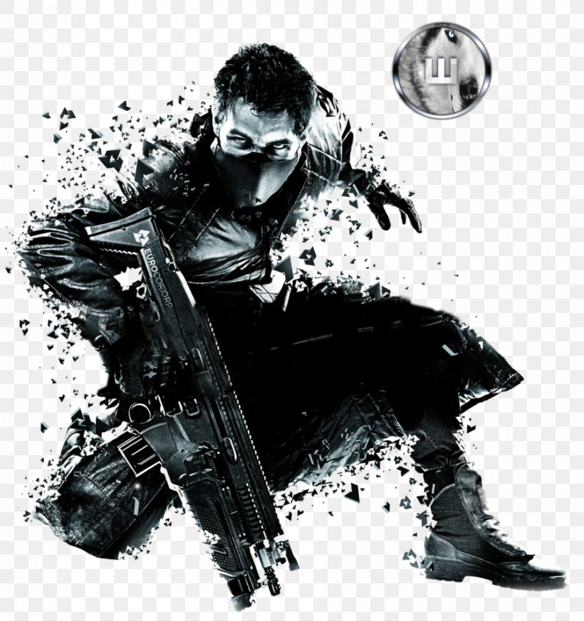 Syndicate Wars PlayStation 3 Xbox 360, PNG, 900x959px, Syndicate, Black And White, Electronic Arts, Fictional Character, Firstperson Shooter Download Free