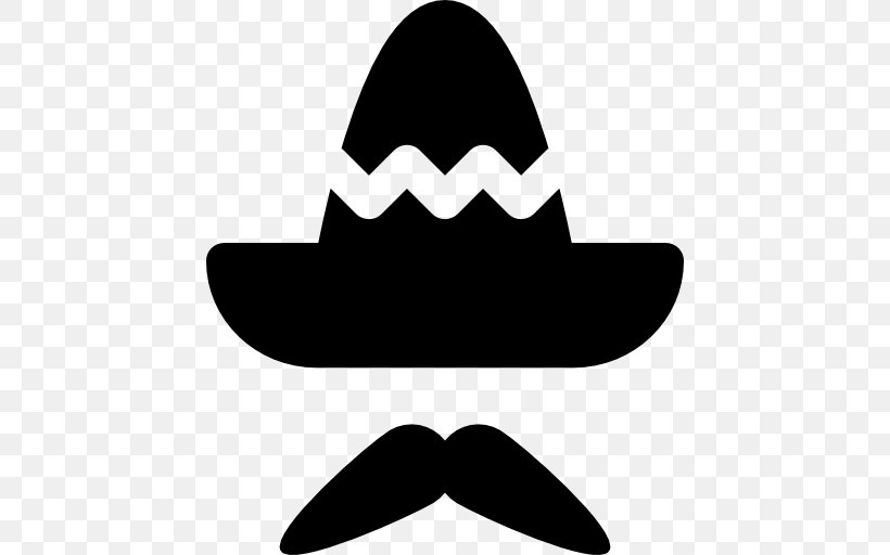 Fedora Mexican Hat Sombrero Clip Art, PNG, 512x512px, Fedora, Black And White, Costume Hat, Fashion, Hat Download Free