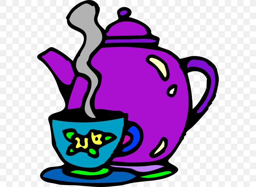 Teapot Coffee Teacup Clip Art, PNG, 582x598px, Tea, Artwork, Black Tea, Coffee, Coffee Cup Download Free