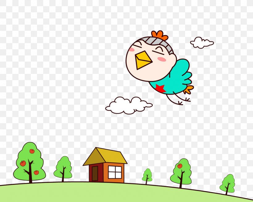 Bird Cartoon Clip Art, PNG, 1280x1024px, Bird, Apple, Area, Art, Beak Download Free