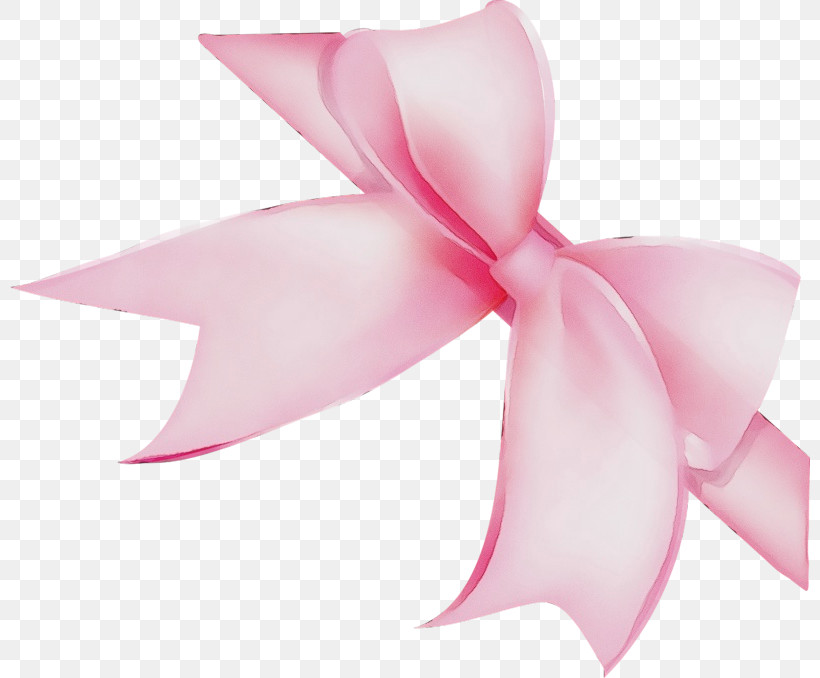 Pink Petal Flower Ribbon Plant, PNG, 800x678px, Watercolor, Automotive Wheel System, Cattleya, Flower, Herbaceous Plant Download Free