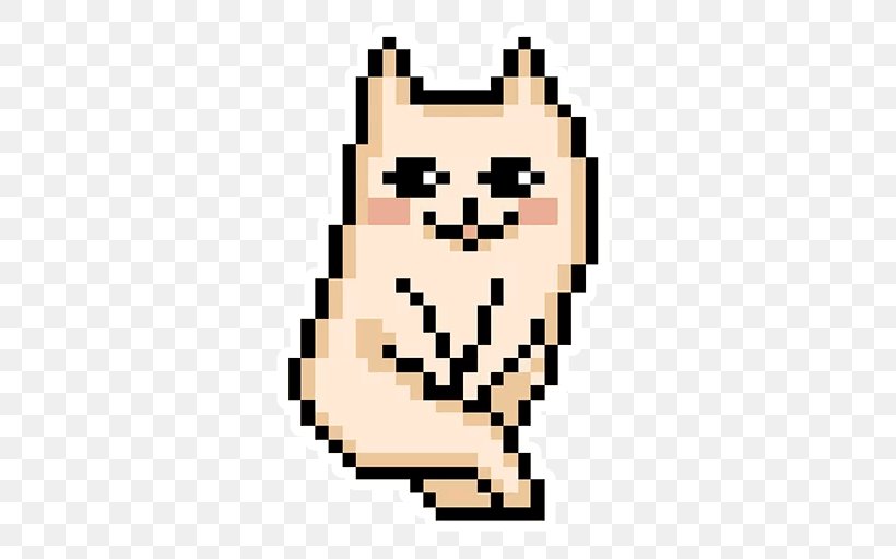 Siamese Cat Sticker Kitten Pixel Art, PNG, 512x512px, Siamese Cat, Animation, Art, Cat, Cuteness Download Free