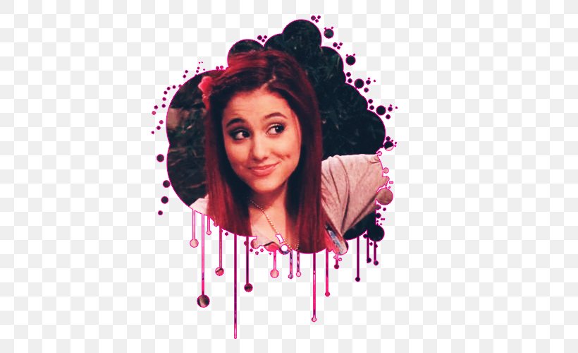 Ariana Grande Tori Vega Cat Valentine Victorious, PNG, 500x500px, Watercolor, Cartoon, Flower, Frame, Heart Download Free