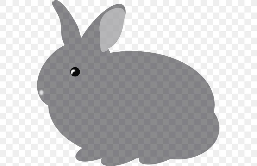 Domestic Rabbit Easter Bunny Hare Clip Art, PNG, 583x530px, Domestic Rabbit, Black, Black And White, Cartoon, Drawing Download Free