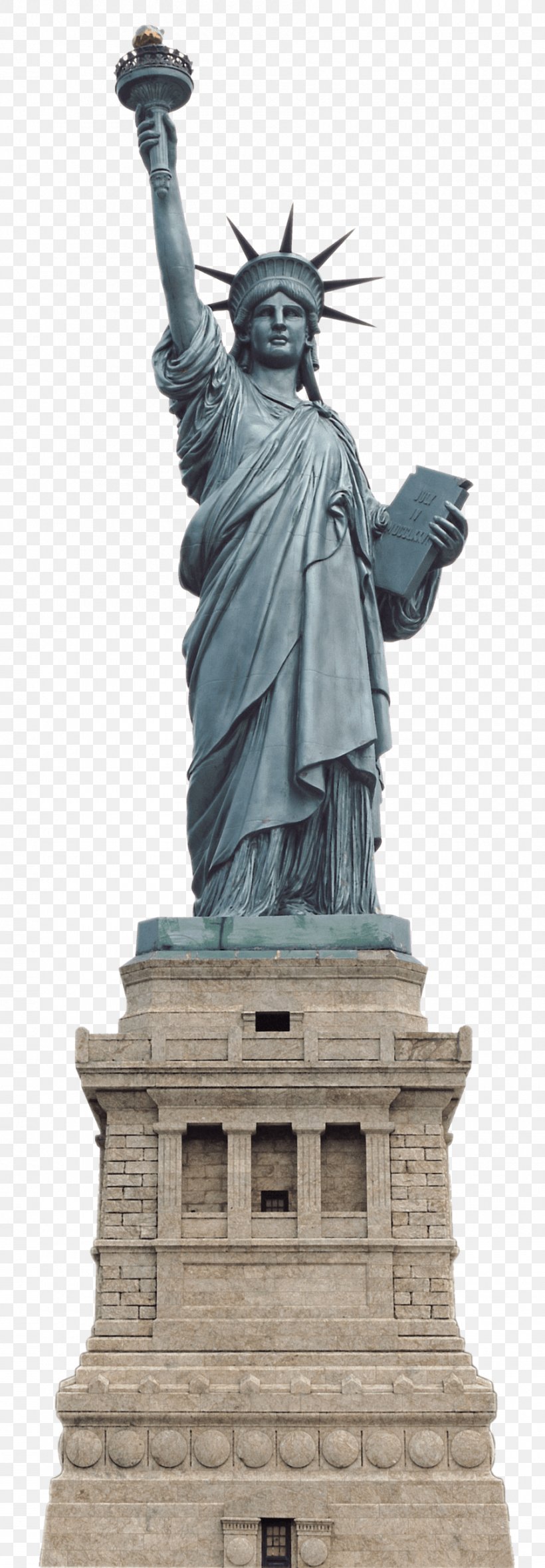 Statue Of Liberty Monument Clip Art, PNG, 900x2589px, Statue Of Liberty, Building, Classical Sculpture, Historic Site, Landmark Download Free