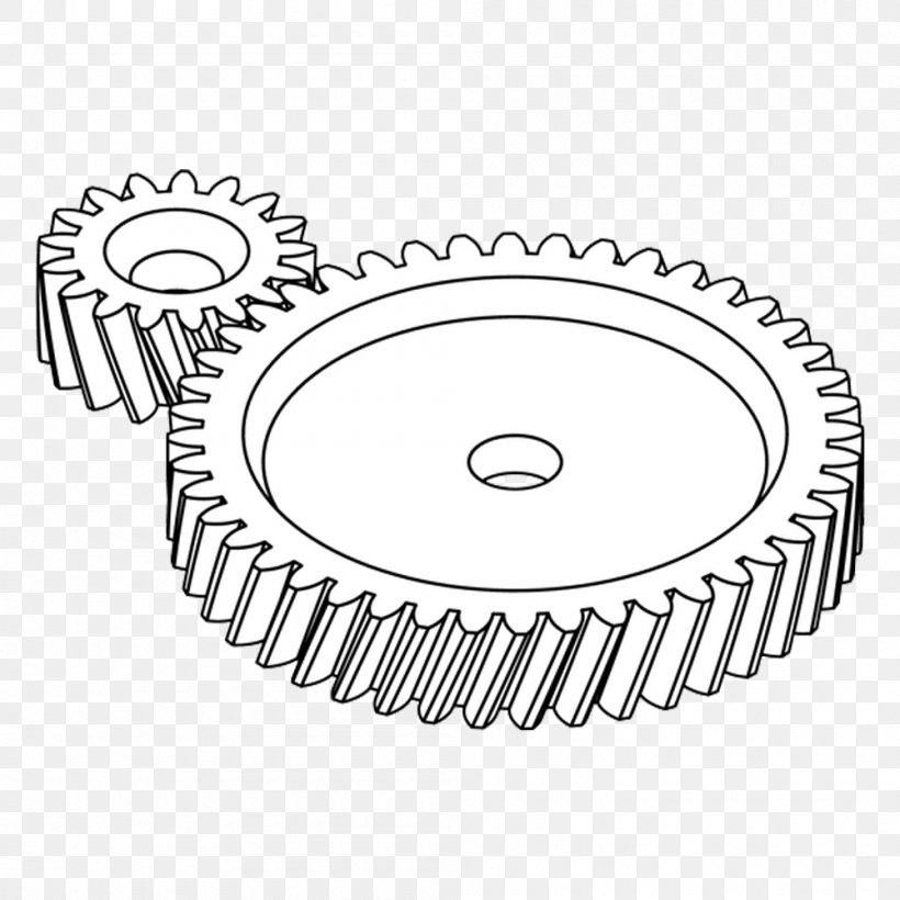 Gear Right Angle Wheel Price, PNG, 1000x1000px, Gear, Area, Artikel, Black And White, Drawing Download Free