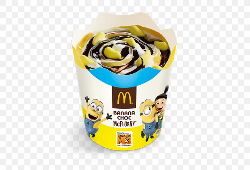 McFlurry Food Flavor McDonald's Minions, PNG, 800x556px, Mcflurry, Banana, Cafe, Cup, Despicable Me Download Free